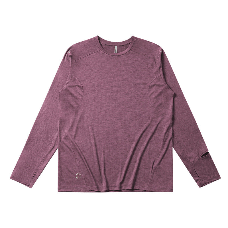 Men's Grape Purple performance long sleeve top