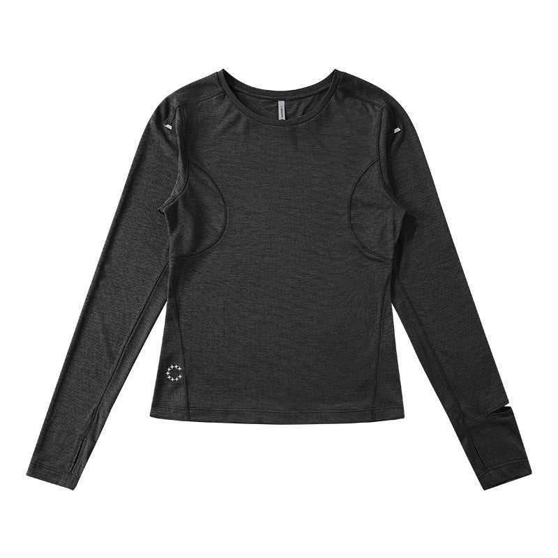 Women's Charcoal Black performance long sleeve top