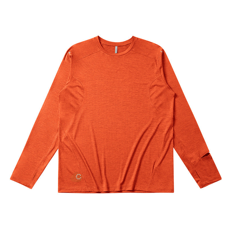Men's Watermelon Red performance long sleeve top