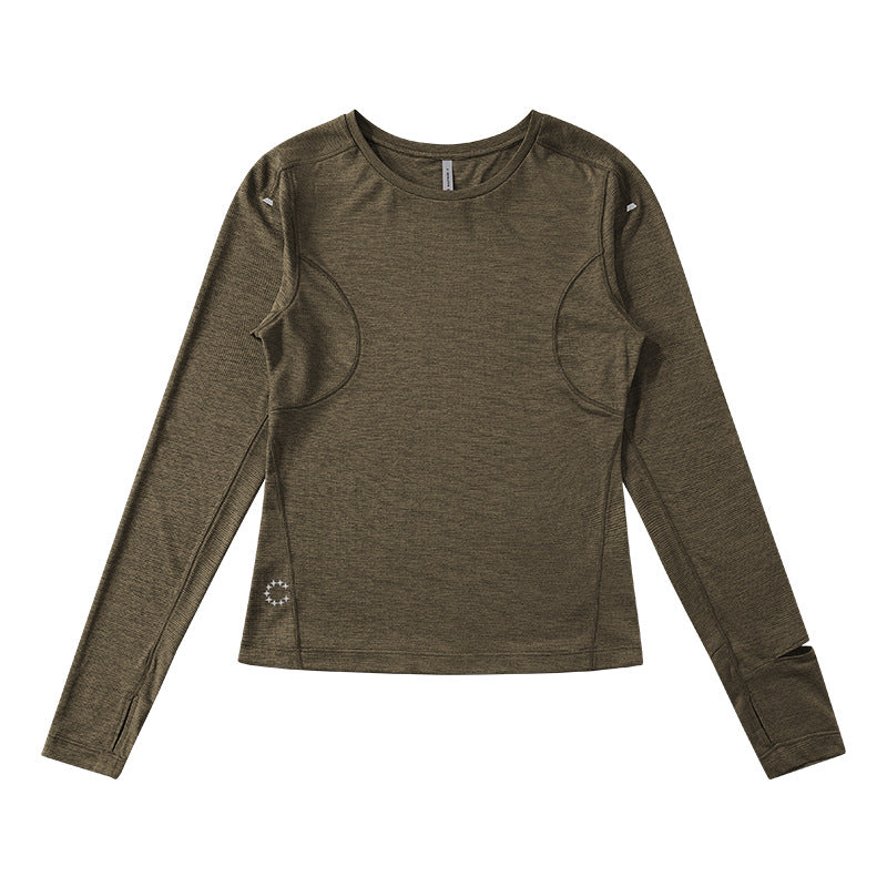Women's Camping Green performance long sleeve top